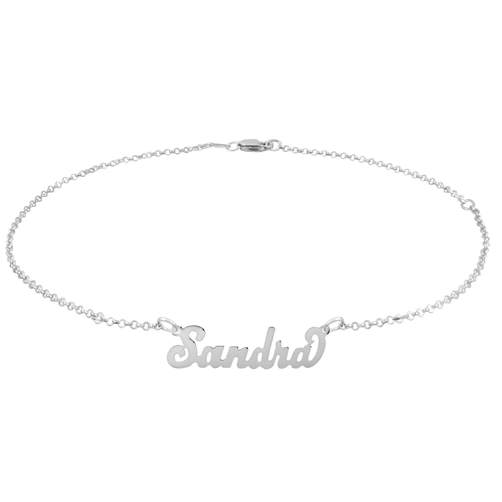 "Carrie" Style Personalized Name Anklet