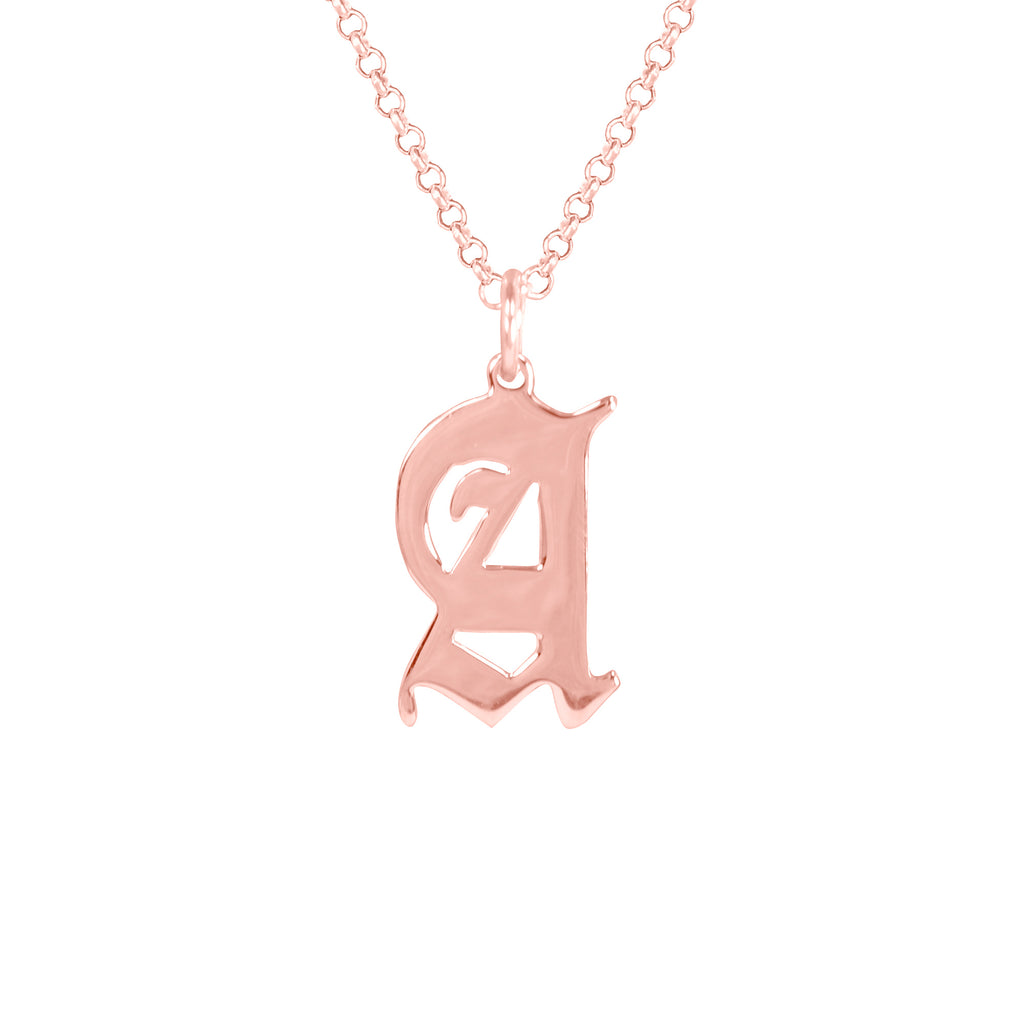 Roman Initial Necklace
