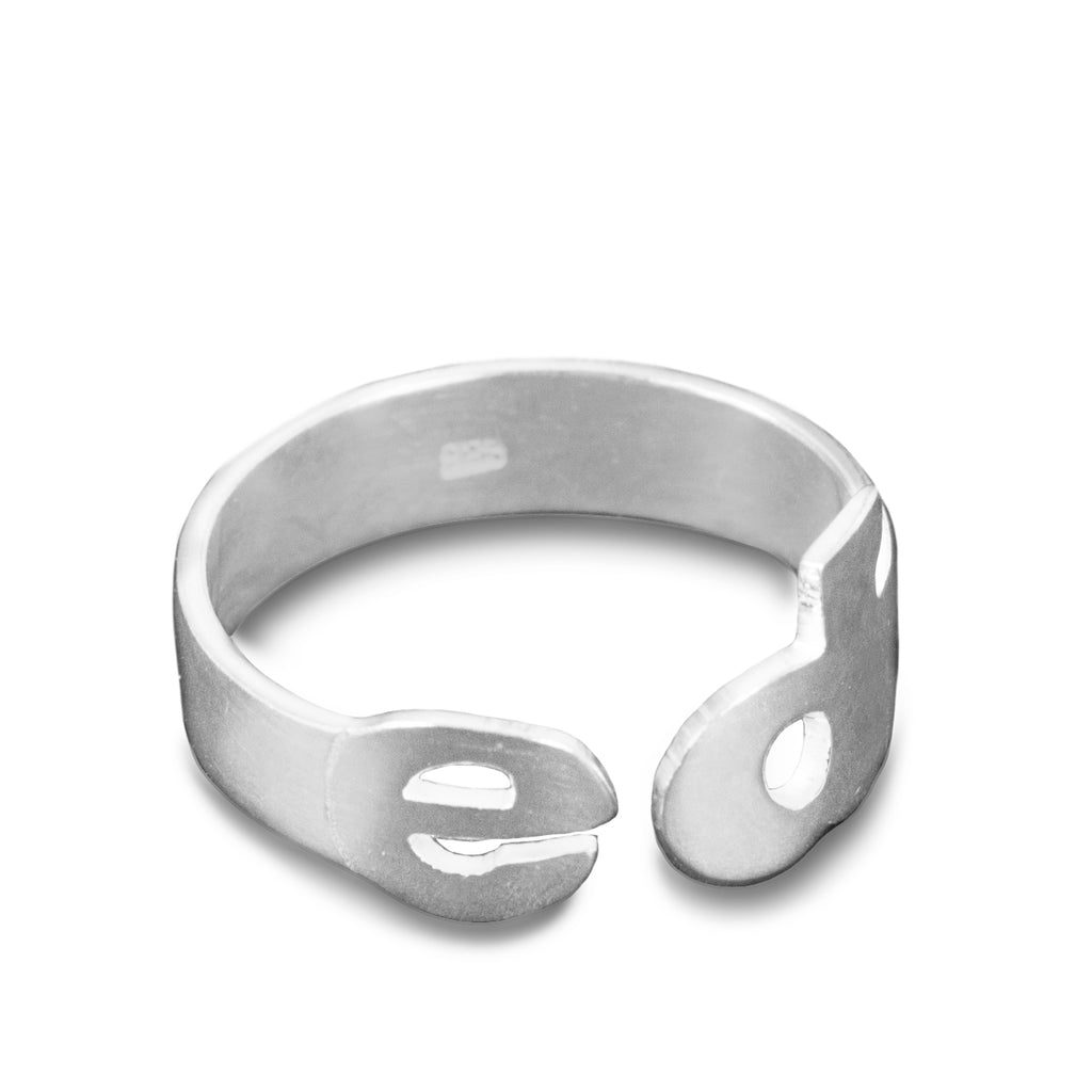 Personalized Initial Band Ring