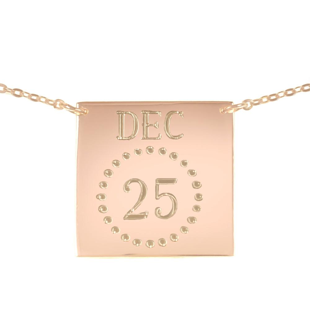 14K rose_gold plated sterling silver-personalized-calendar-necklace