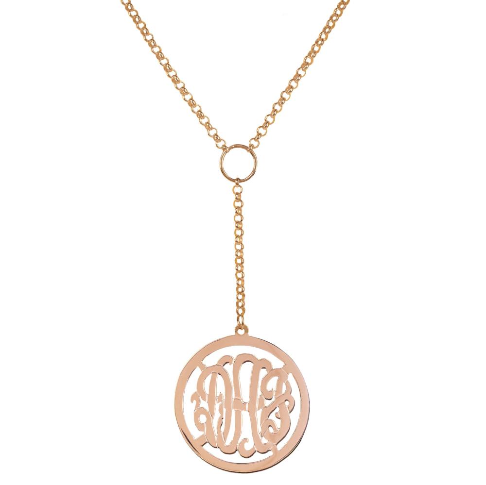 14K rose_gold plated sterling silver-personalized-drop-monogram-necklace