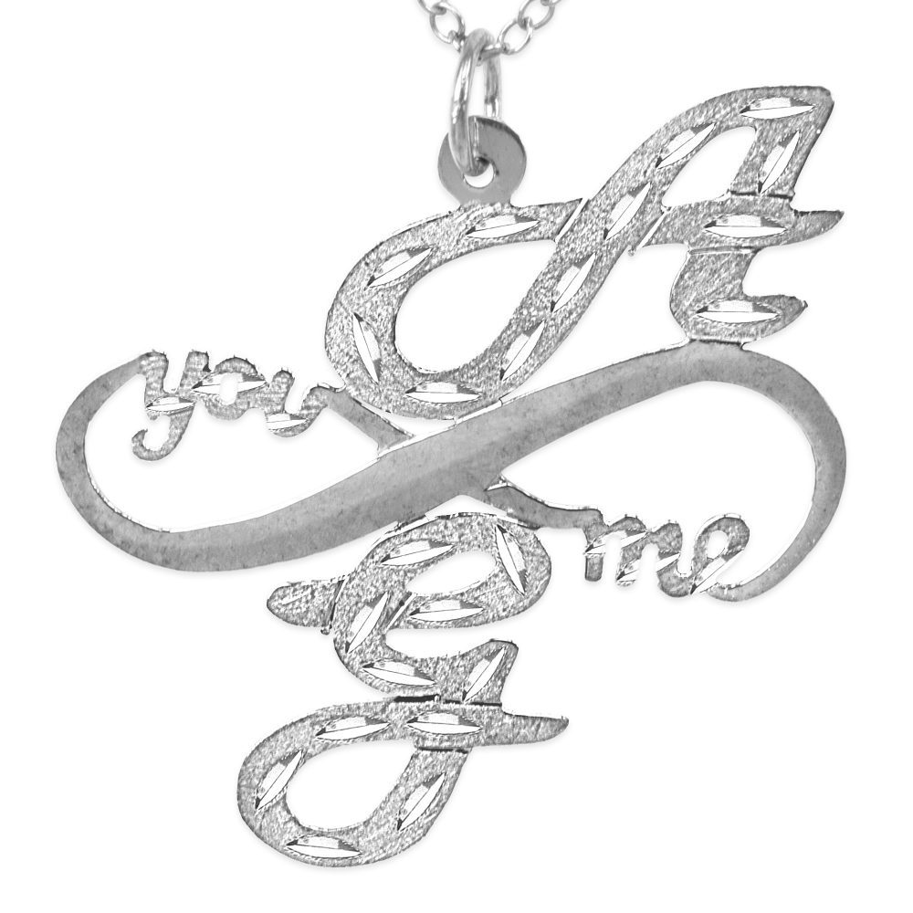 Monogram Infinity Love Necklace