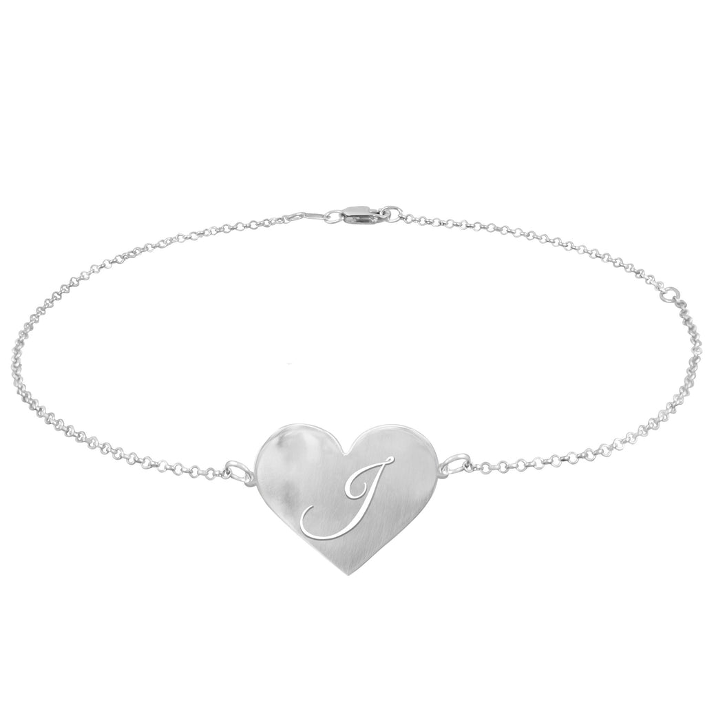 Heart Initial Anklet