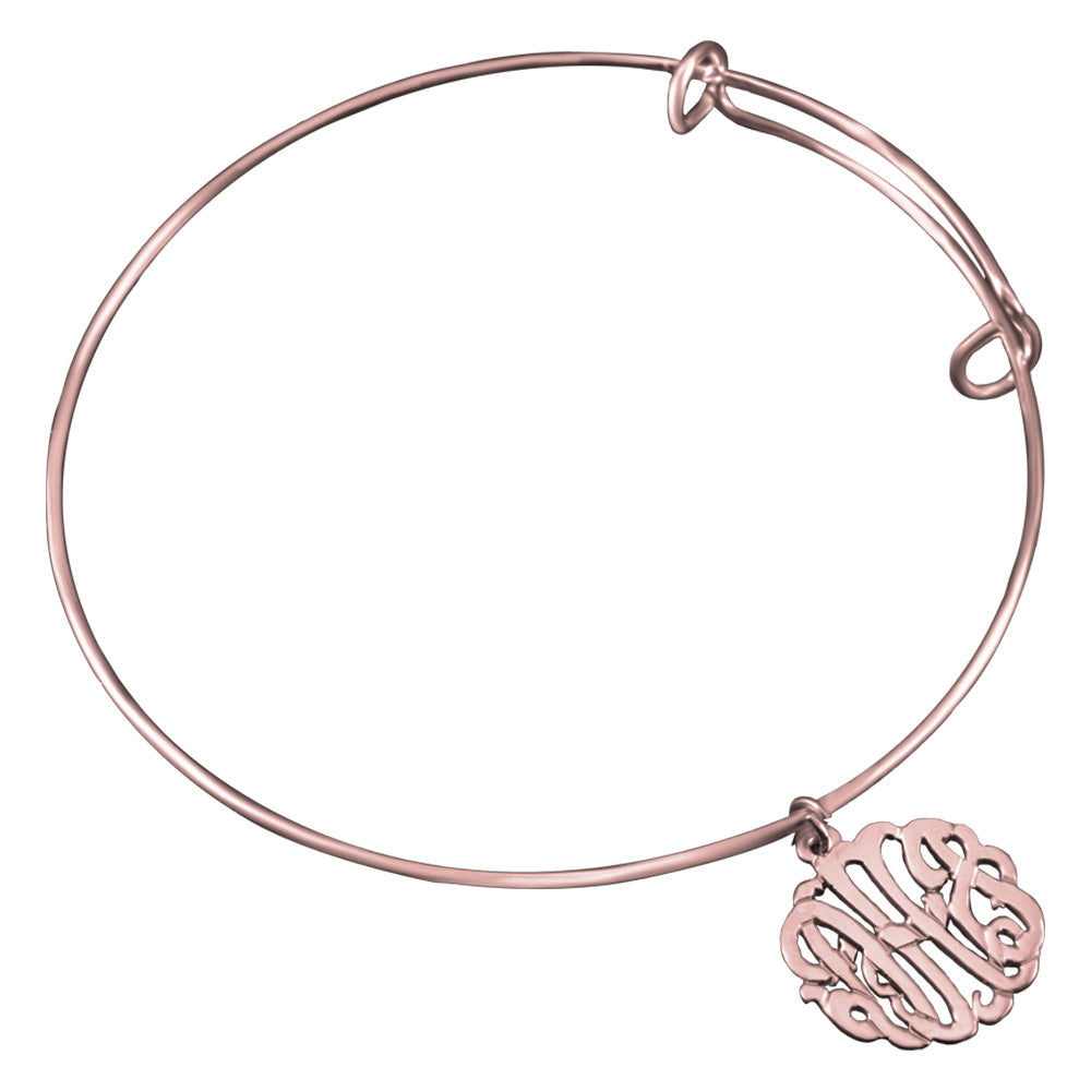 monogram bracelet rose