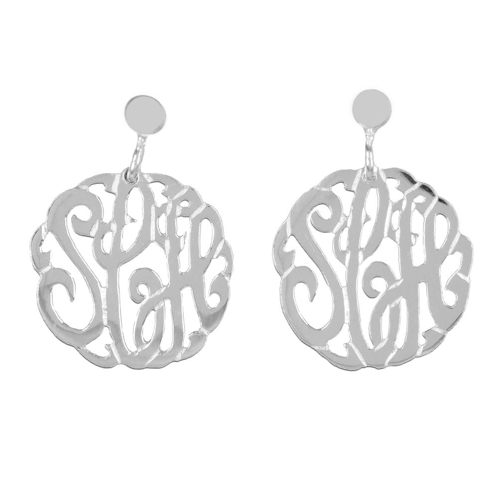 sterling-silver-round-crafted-monogram-earrings