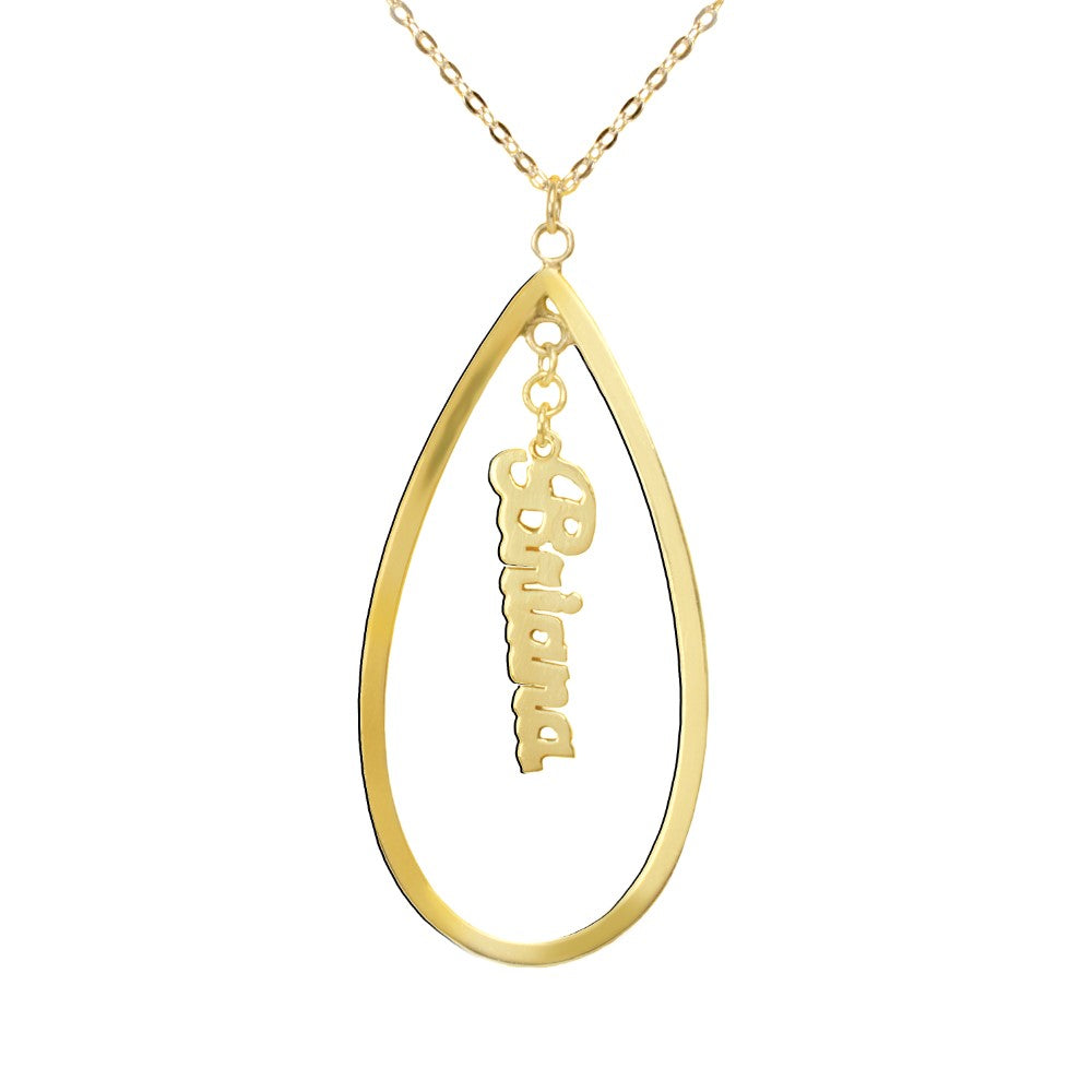 14K Gold-Plated Sterling Silver Name Necklace