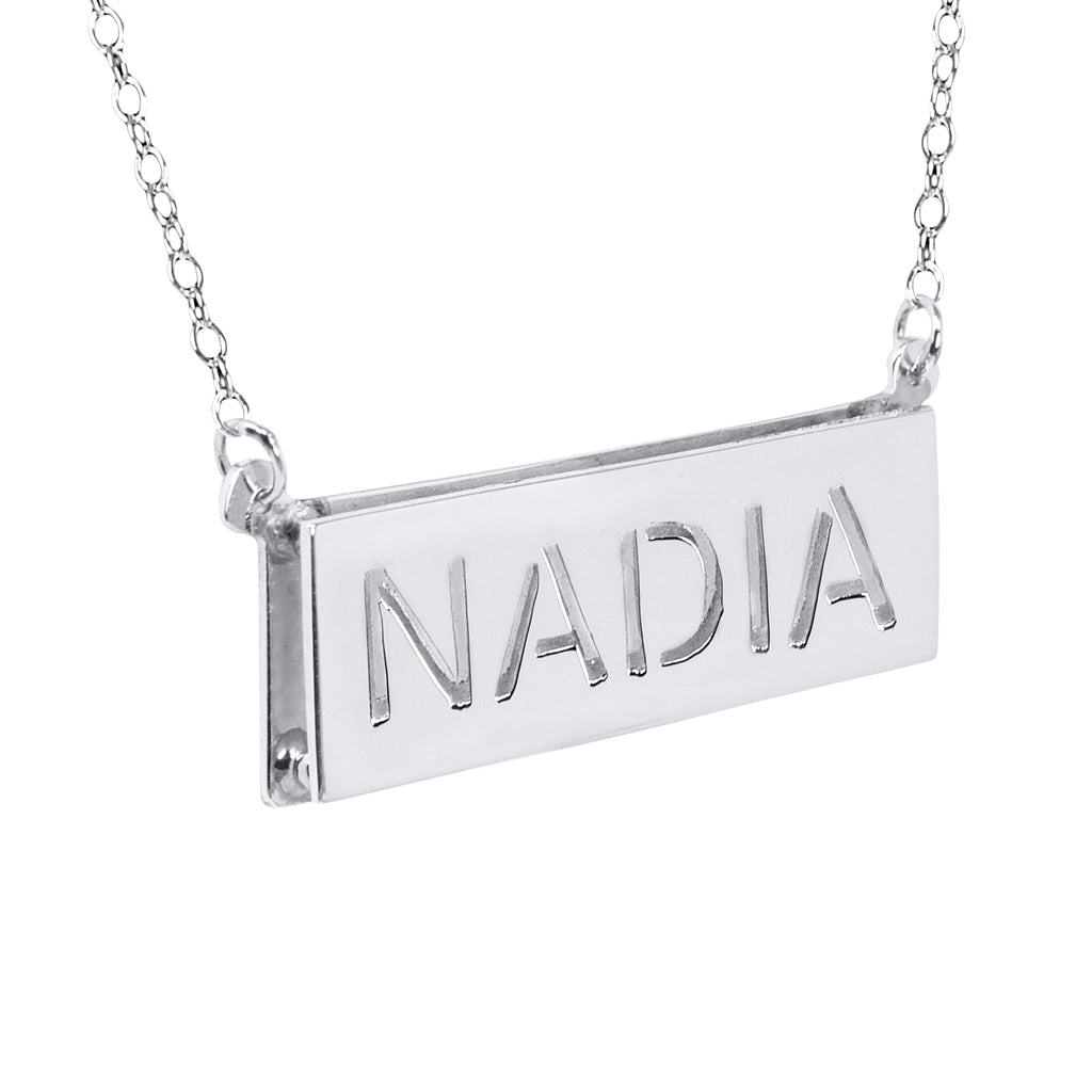 Double 3-D Name Necklace