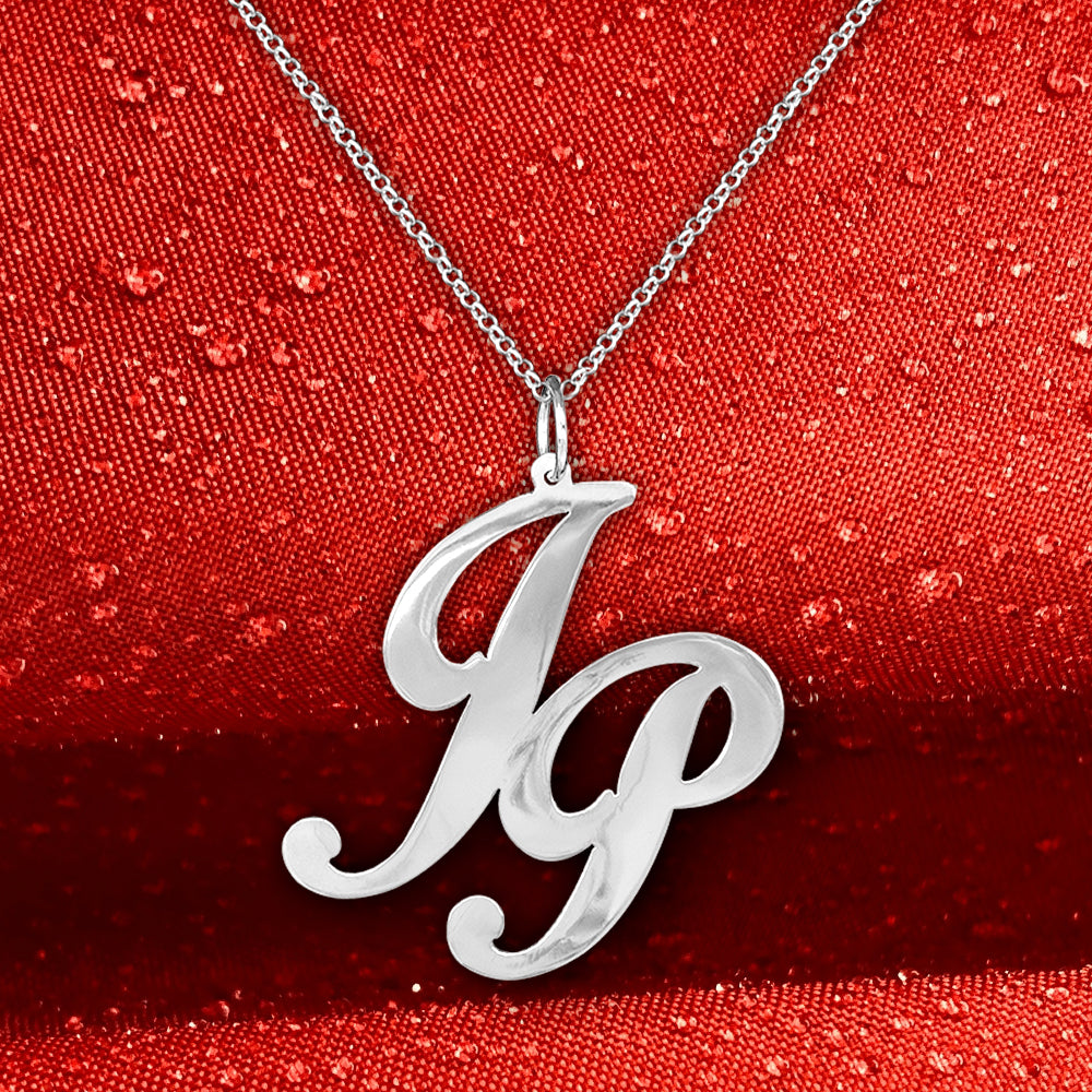 Personalized Girl's Time Initial Necklace
