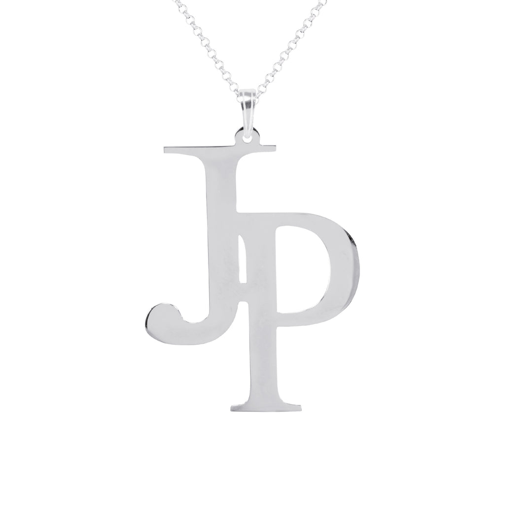 Celebrity Style Offset Monogram with 18 in Chain