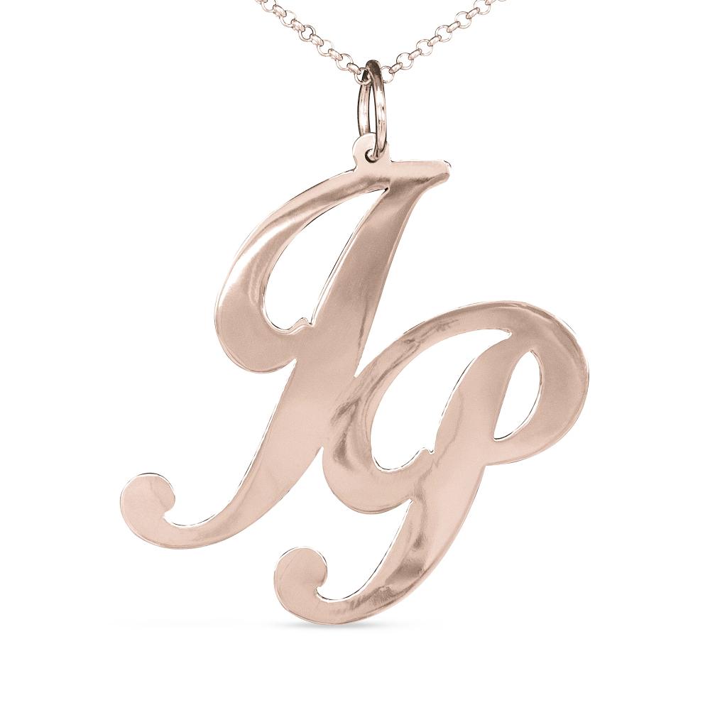 Personalized Girl's Time Initial Necklace