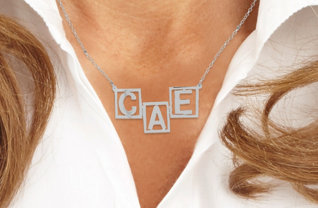 Personalized Initials Family Name Necklace